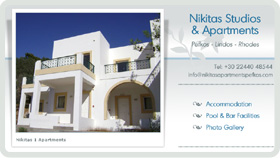 Website Design - Nikitas Apartments, Pefkos