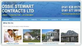 Website Design - Ossie Stewart Contracts Ltd