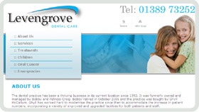Website Design - Levengrove Dental Care