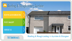 Website Design - Roofing & Roughcasting Ayrshire
