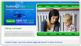 Website Design - Suddenly Single Money