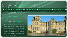 Website Design - Oxford Hotels