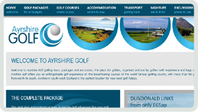 Website Design - Ayrshire Golf