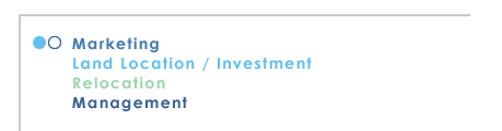 Marketing, Land Location, Land Investment, Relocation and Management